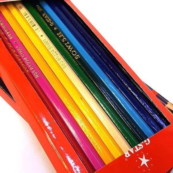 Bút chì màu dài Gstar (12 màu) - Hình ảnh 2