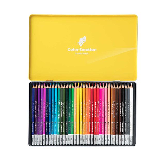 Bút chì màu Deli C002 35 hộp thiếc (36 màu) - Hình ảnh 2