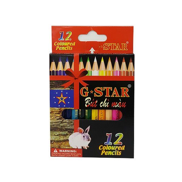 Bút chì màu ngắn Gstar (12 màu)