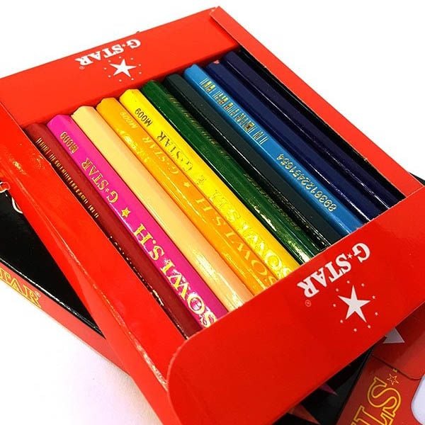 Bút chì màu ngắn Gstar (12 màu) - Hình ảnh 2