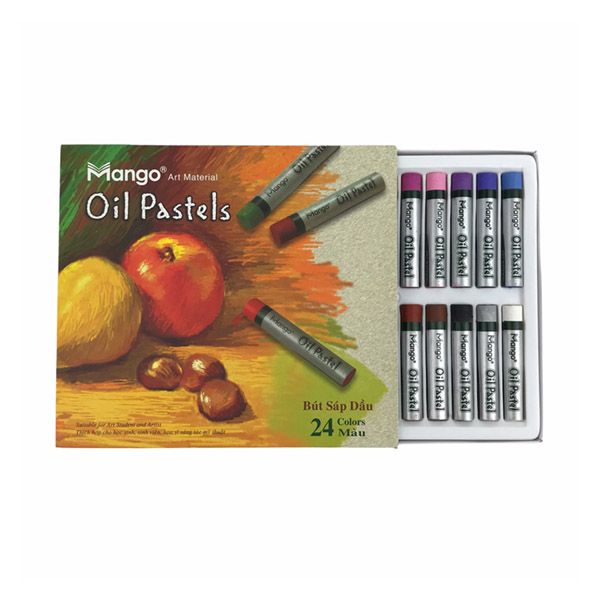 Bút sáp dầu Mango tròn (24 màu) - Hình ảnh 2