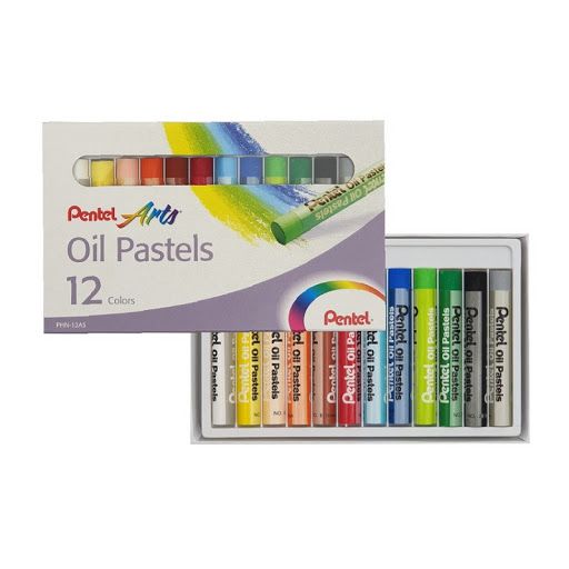 Bút sáp dầu Pentel Arts PHN-12AS (12 màu) - Hình ảnh 2