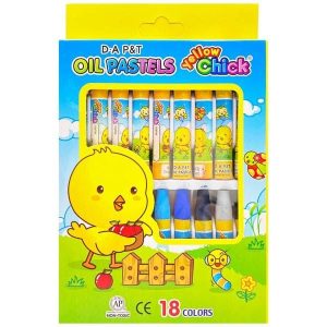 Bút sáp dầu gà vàng - Hộp giấy HQ (18 màu)