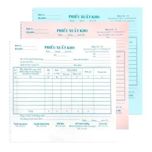 Phiếu xuất kho 13x19 3 liên