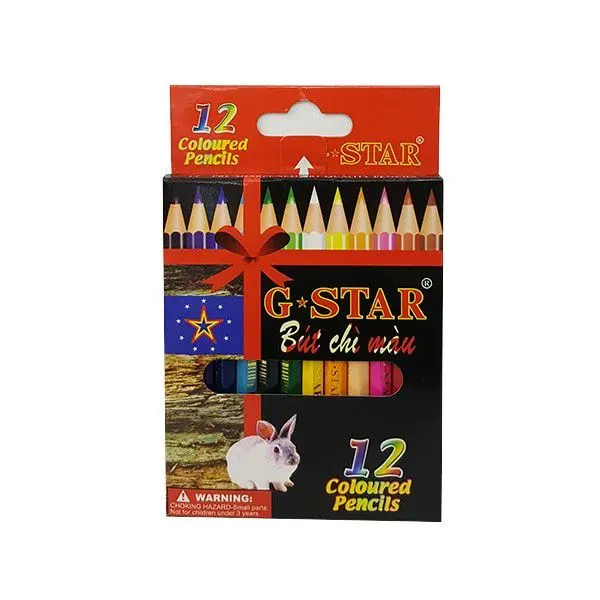 Bút chì màu ngắn Gstar (12 màu)