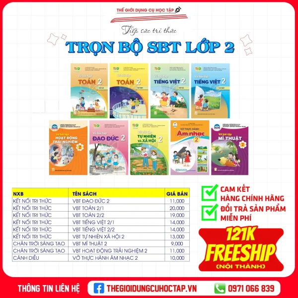 BỘ SBT LỚP 2 MỚI (CẢI CÁCH)
